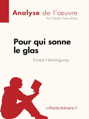 cover image of Pour qui sonne le glas de Ernest Hemingway (Analyse de l'œuvre)